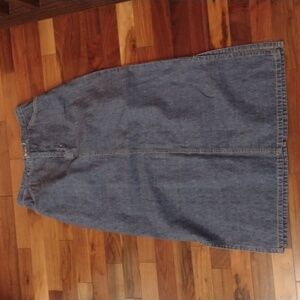 Lightweight denim maxi skirt